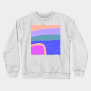 Colorful watercolor abstract texture art Crewneck Sweatshirt